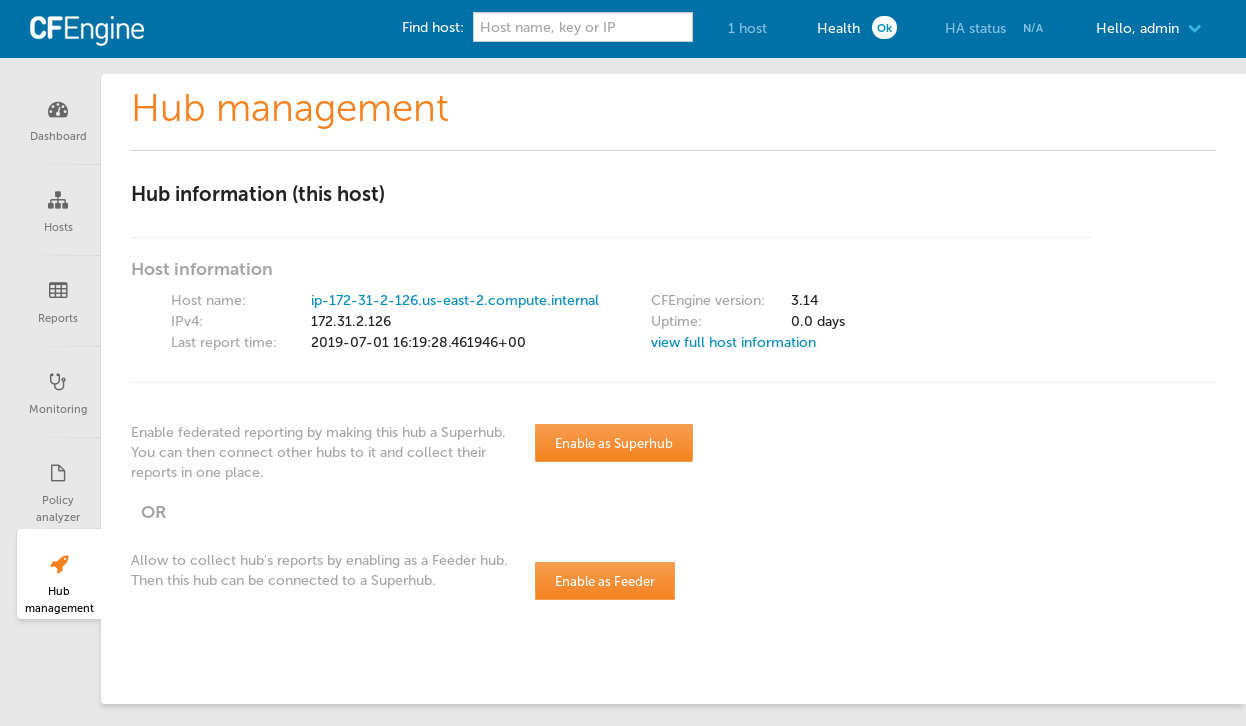 Enable Federated Reporting