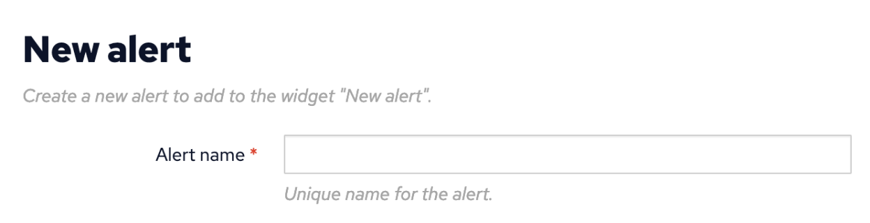 New Alerts Name