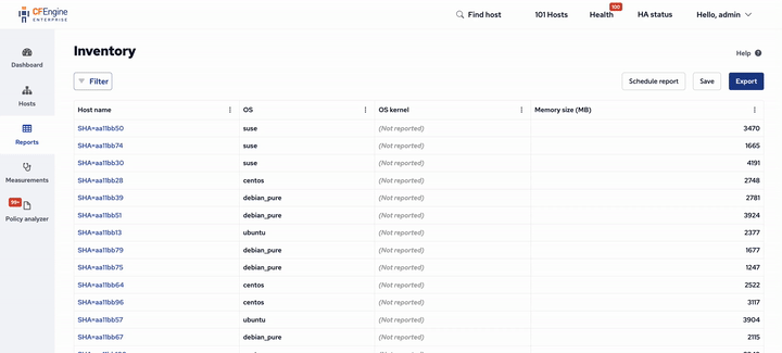 Enterprise UI Reporting