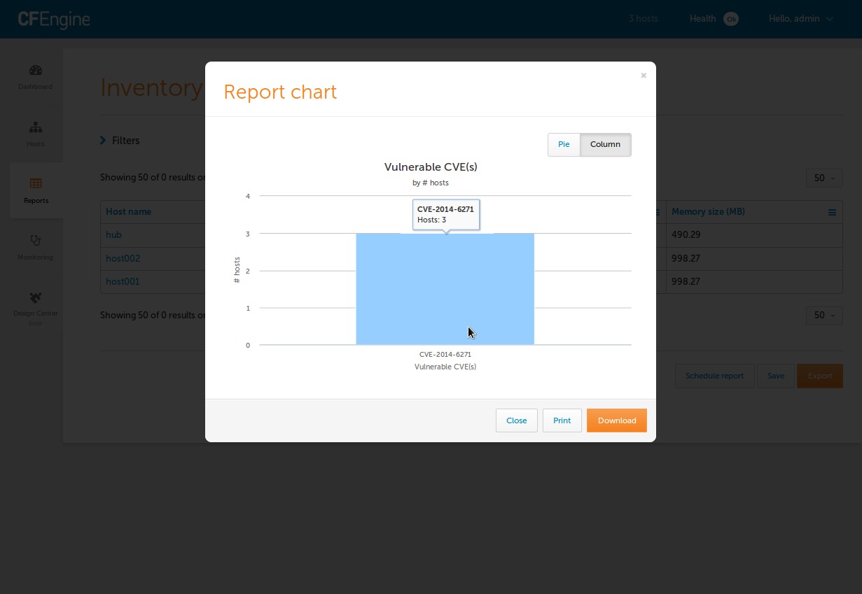 Chart the Vulnerable CVE(s) and get a visual breakdown - column