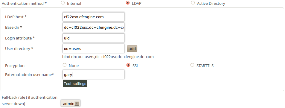 Configure LDAP